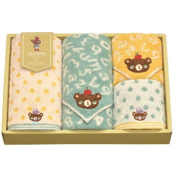 かずくま ファンファン フェイスタオル/ウォッシュタオルx各2 KK4009 4,122円