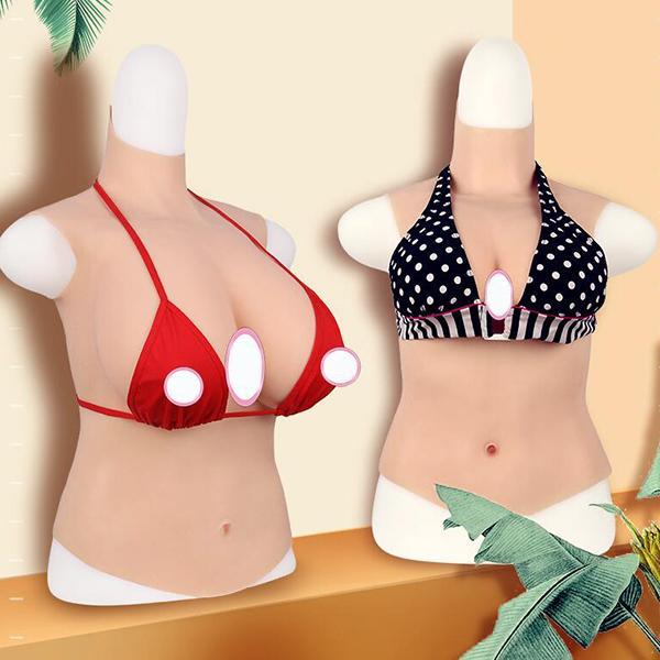 【人気爆売れ】即纳 セール シリコンバスト 女装サロン 偽乳 着用便利 男娘 超リアル セクシー コスプレ 人工乳房 4サイズ3色 充填物 綿