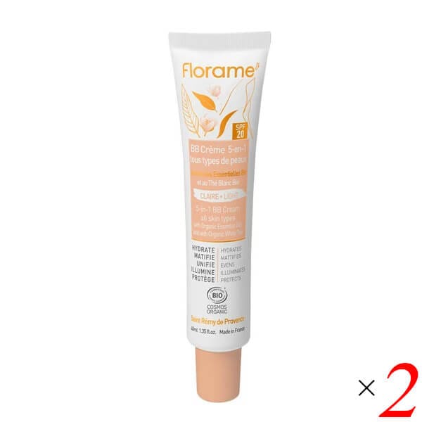 フローラム 5in1スキンケアBBクリーム 40ml 2本セット Florame
