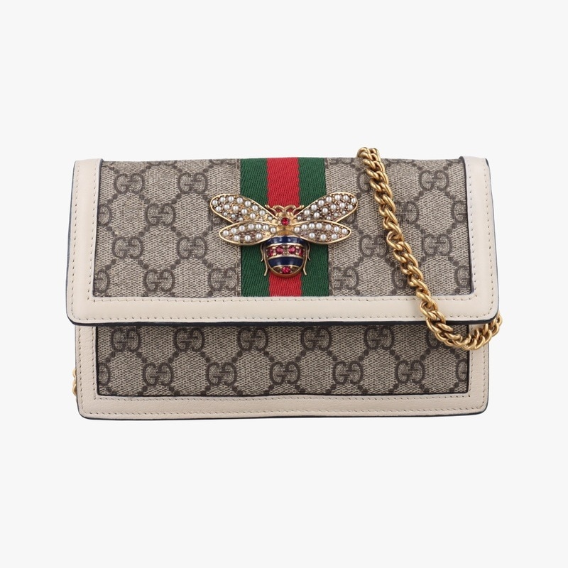 クィーンマーガレットマルチカラーPVCコーティングキャンバス×レザー476079中古 43,200円