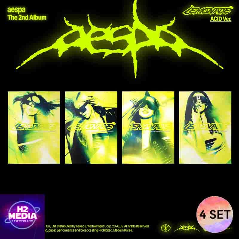 [4種SET] aespa 2ND FULL ALBUM [LEMONADE] (ACID Ver.)