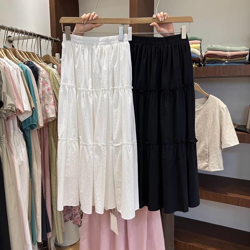 【1つ買うと10つ無料】2025年春と夏2025年ホワイトスカート女性スカートスモールロング ラインスカートケーキスカートスカート 41,431円