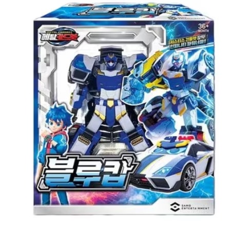 メタルカードボット/ブルーコップ/変身ロボット/韓国ロボット/青色/パトカー/フィギュア/Metal Cardbot BlueCop