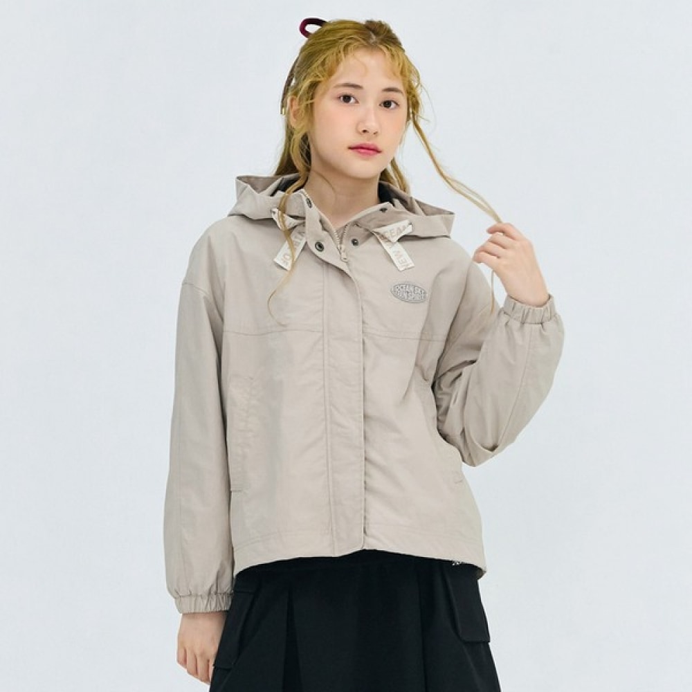 オーシンスカイ 女の子 フード付き ミリタリー ジャケット-DEJG4161B0X