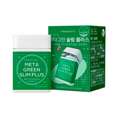 バイタルビューティメタグリーンスリムプラス25.2g 1個 60錠