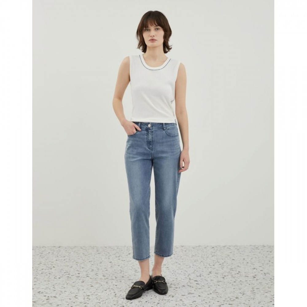 [オリビアローレン] 刺繍入りポケットバギーパンツ_VVCMP4M3281