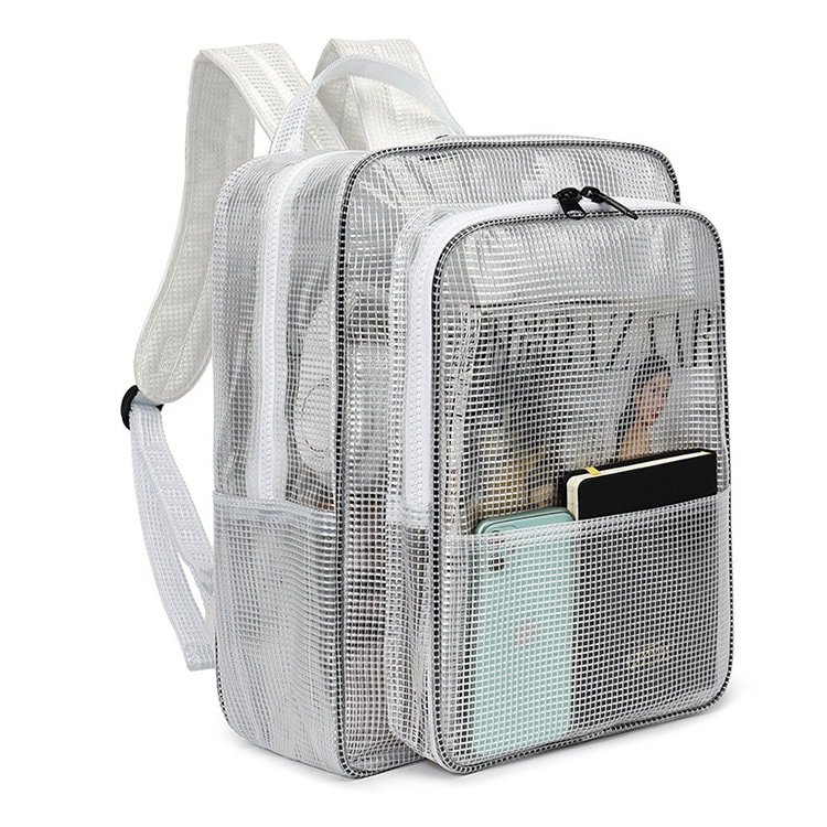 クリアリュック エンジニアバッグ クリアバック 透明 PVC ビニール 防水 バックパック リュックサック 帯電防止 ビジネス 仕事用 工場 大容量 レディース ビニールバッグ リュック オー