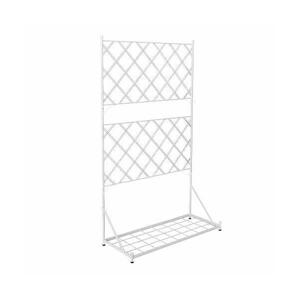 住まいスタイル プランター台付フェンス アーガイル ロータイプ ホワイト IF-FP006WHT メーカー直送