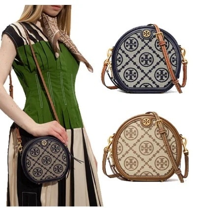 88168 88487 T MONOGRAM JACQUARD MOON BAG