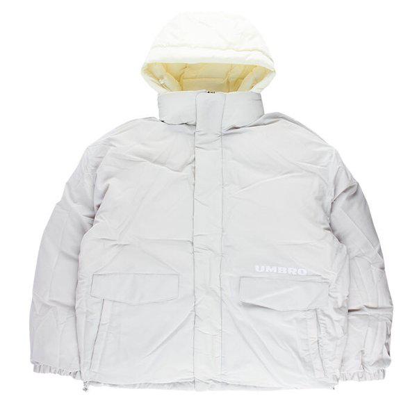 オーバーフィット ブリティッシュ POP フード 両面 グース ダウン スイートコーン UP421CDJO5