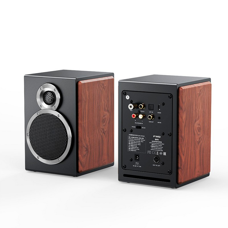 フィーオ Bluetooth対応デスクトップスピーカー【ペア】（ブラック） FIOSA1B