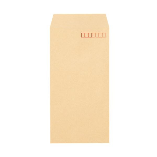 （まとめ） TANOSEE クラフト封筒 テープ付長3 70g／m2 枠あり 1パック（100枚） (×10セット)