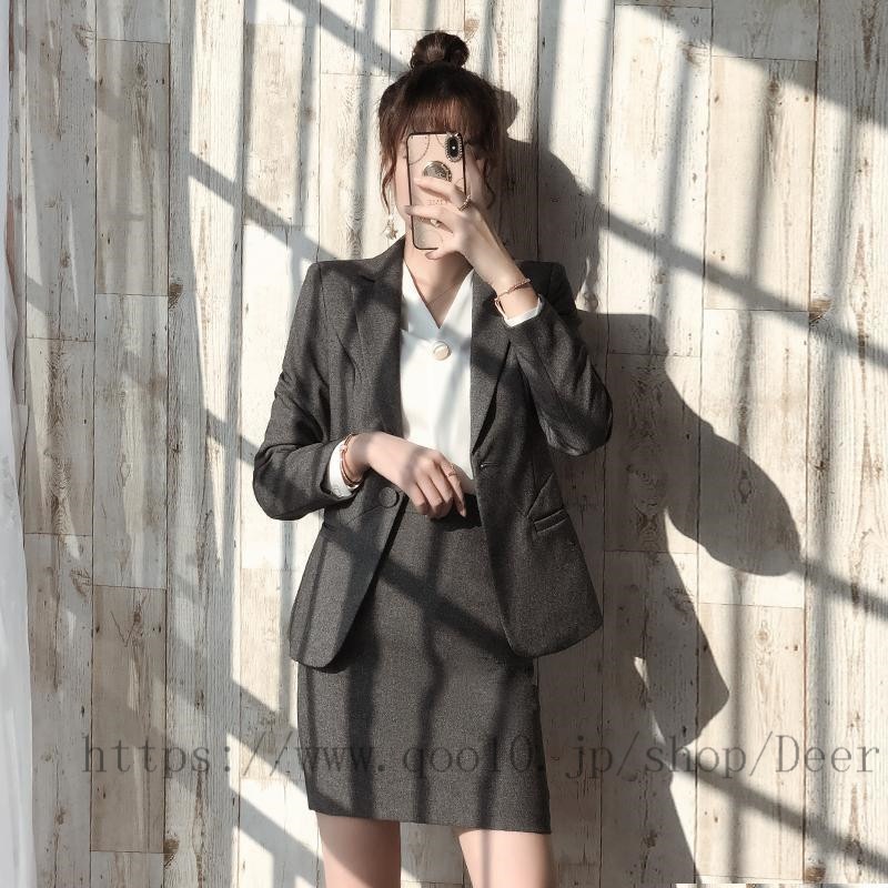 ス一ツ/新生活応援ビジネス特集 【3点セット】スーツのコートの女性の韓版の新型のファッションの気質のハイエンドの職業のスーツです