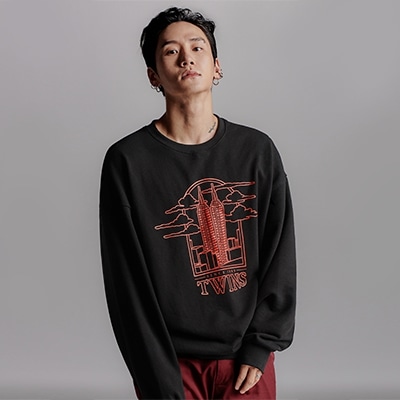 [MOBLER]韓国公式ブランド某ブラーx巻ツインズクラウドマンツーマン