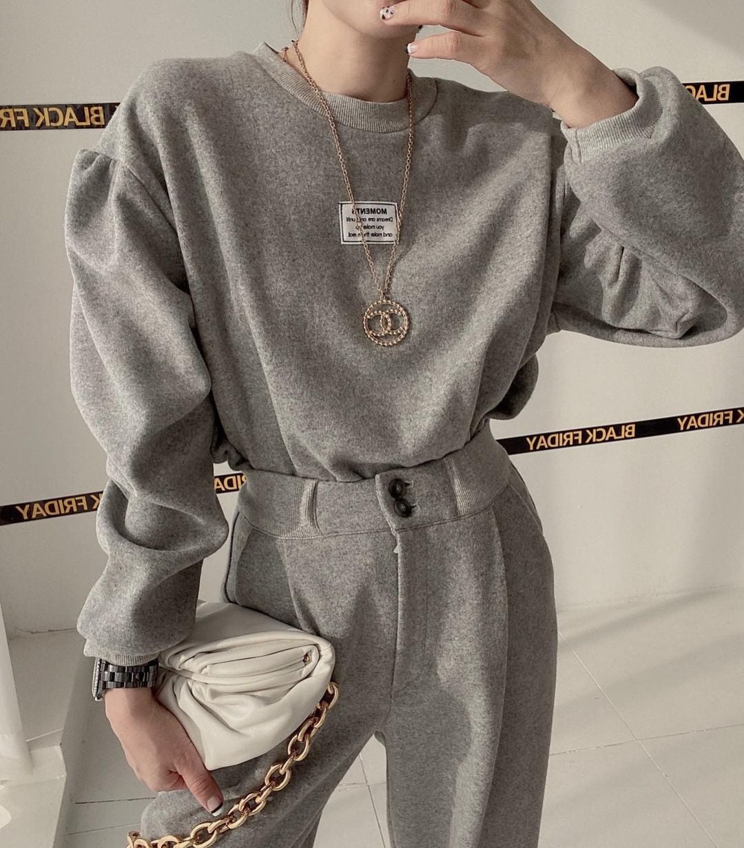 【 3色展開 】 カジュアル ハイウエスト セットアップ