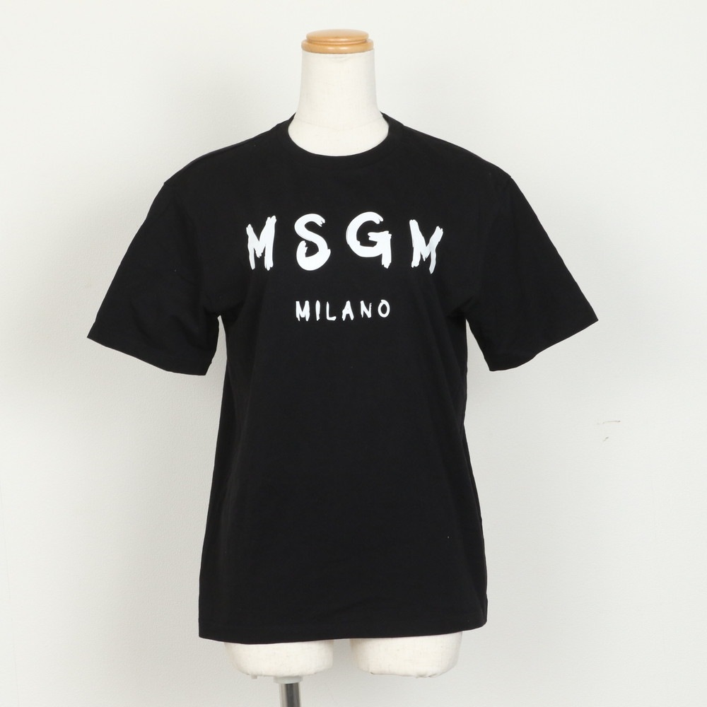 MSGMまとめ 2点 セット ブラック ホワイト トップス アパレル 洋服 カットソー 半袖Ｔシャツ レディース EUE BI19-4 中古