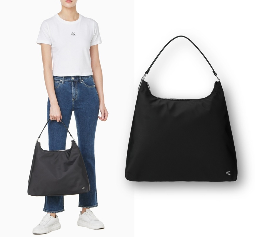 Satin Nylon Shoulder Bag (4K3218G-UB1)