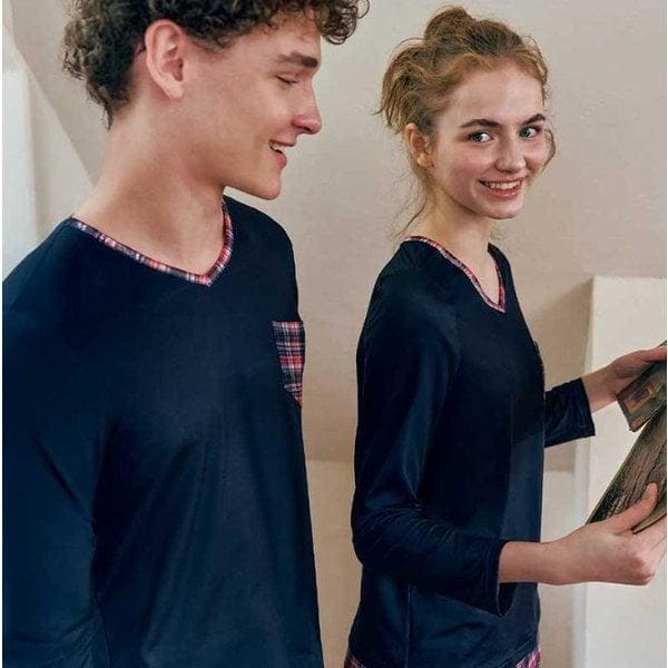 裏起毛パジャマ ピーチ裏起毛 裏起毛長袖Tシャツ[SEV257FM]