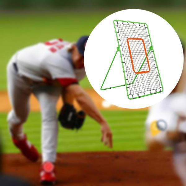 野球リバウンドネットピッチバックトレーニング用ハンドヘルド