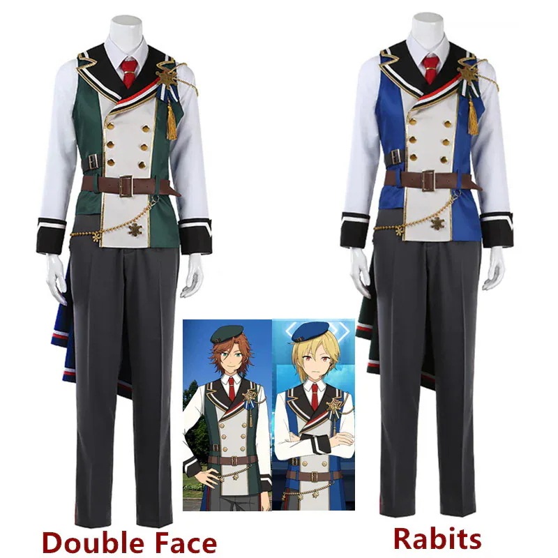 ES あんさんぶるスターズ Ra*bits Double Face ポケットに宇宙 天満光 紫之創 仁兎なずな 真白友也 三毛縞斑 桜河こはく コスプレ衣装 コスチューム