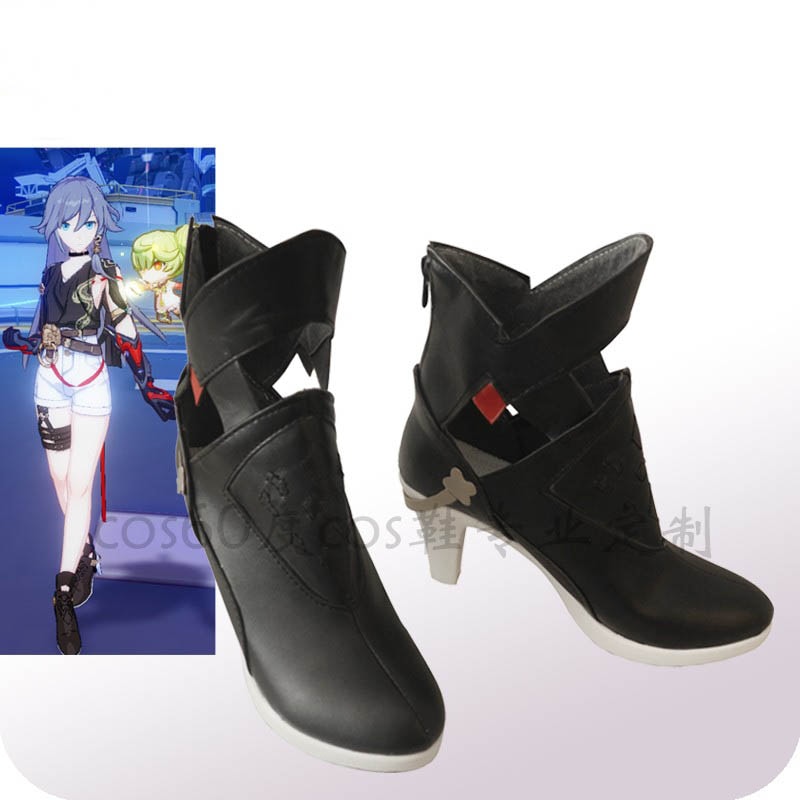 2025新作 期間限定値!下!げ 崩れる3崩れる3符华コスシューズ玄衣素裳コスプレシューズ