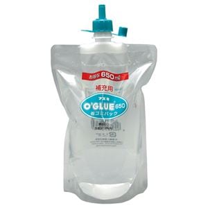 (まとめ) フエキのり オーグルー液状のり 補充用省ゴミパック 650ml GHS65 1個 (×10セット)