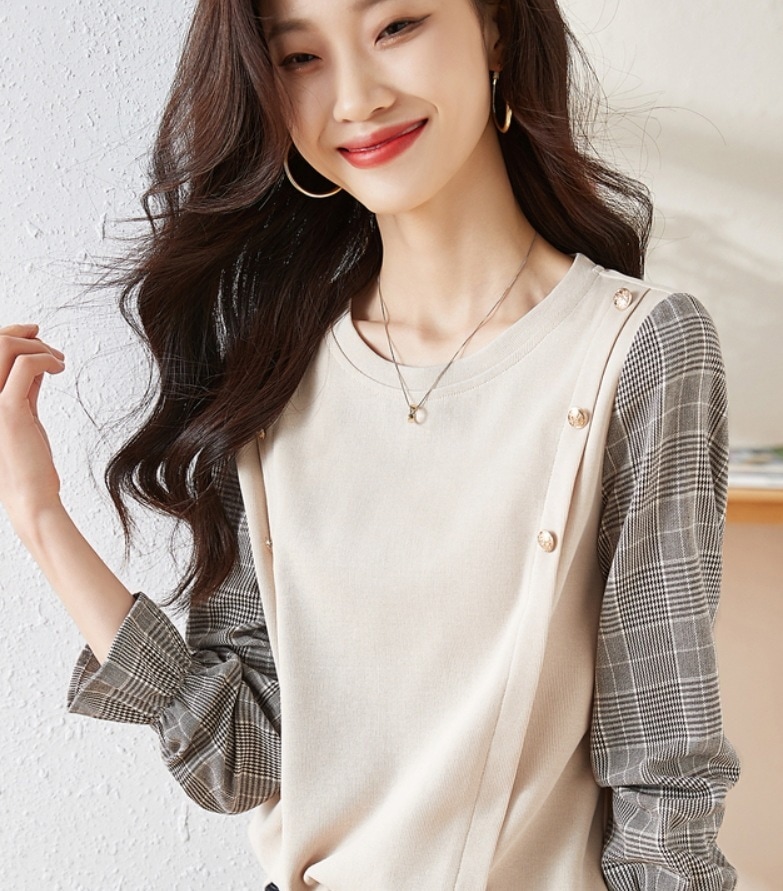 トップス デート モテアイテム カットソー 長袖 切り替えデザイン 可愛い きれいめ 上品 おしゃれ かっこいい 可愛い ラブリー キュート ガーリー クール モード系 セクシー エレガント