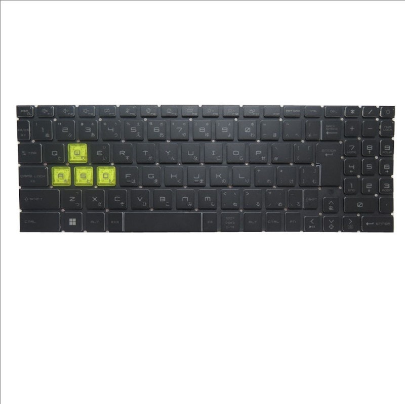 バックライトキーボードなしの限定版 互換 MSI Sword 17 A11UE A11UD A11UC A11SC 日語 JP ブラック