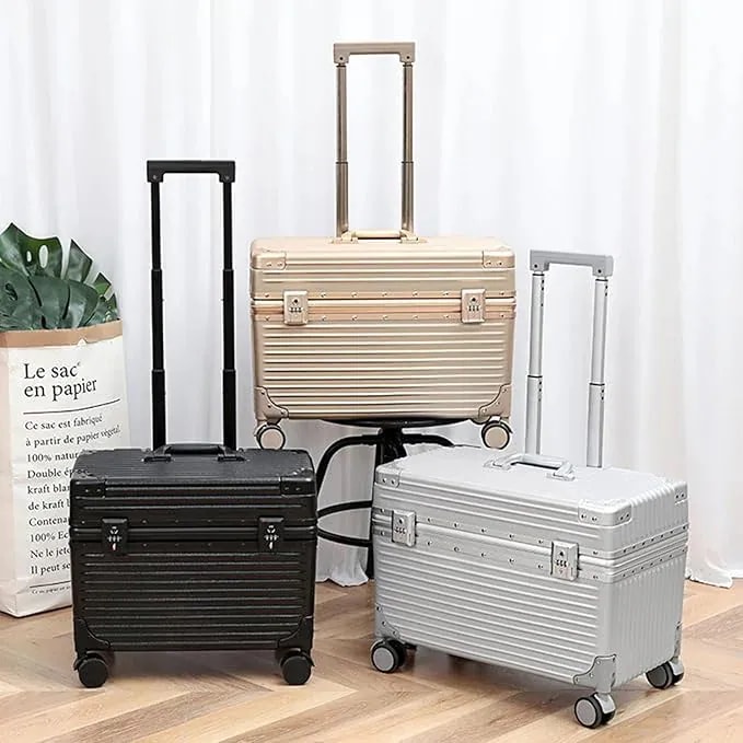 スーツケース キャリーケース キャリー アルミフレーム PC材質 機内持込 アッパーオープニングカバー 超軽量 小型 静音ダブルキャスター 360度回転 防水 盗難防止 耐衝撃 可愛い PCアル