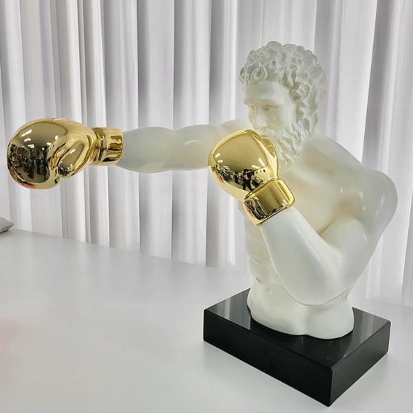ボクサー オブジェ (BOXER OBJET) モダンクリエイティブ ホワイトゴールド 彫刻 アート アート小物 撮影品装飾 CHUNGDAM テテ テヒョン ブイ