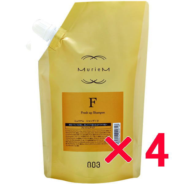 ナンバースリー 003/ミュリアム ゴールド/ミュリアム シャンプー F 500ml 詰替え【4個セット】