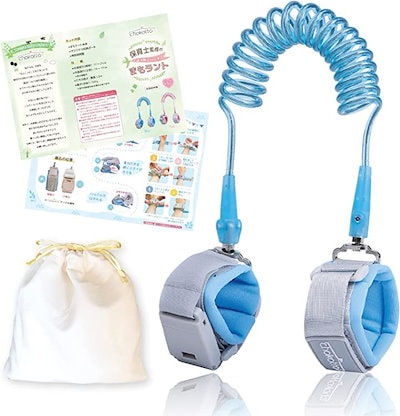 他サイト： 迷子防止ハーネス 現役保育士監修 迷子防止紐 最新型マグネット式 国内検査済 1.5ｍ chokotto＋(ブルー, 1.5m)の商品画像