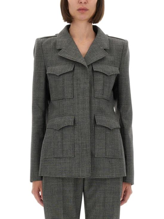 ALEXANDER MCQUEEN Women Jackets 826947 QJAFD1121 Grey