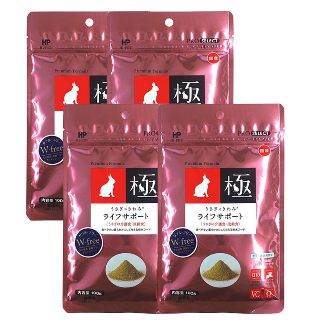 【お得な4個セット】ハイペット うさぎのきわみ ライフサポート １００ｇ 5,130円