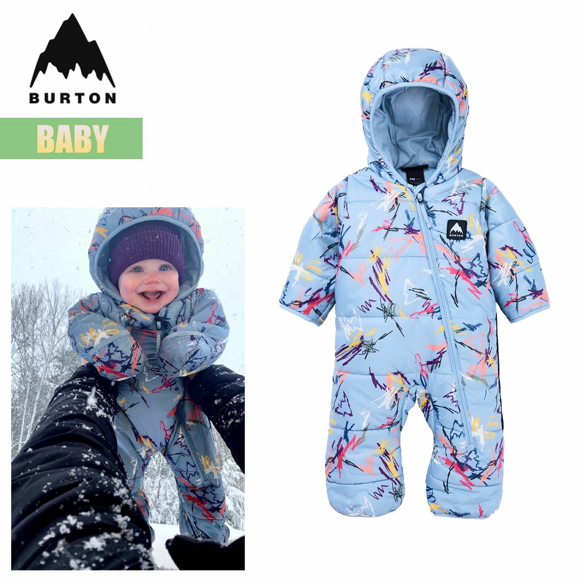 カバーオール アウター ベビー 24-25 トドラー バディ バンティングスーツ W25JP-171481 Toddlers Buddy Bunting Suit 防寒 乳児 アウタースーツ