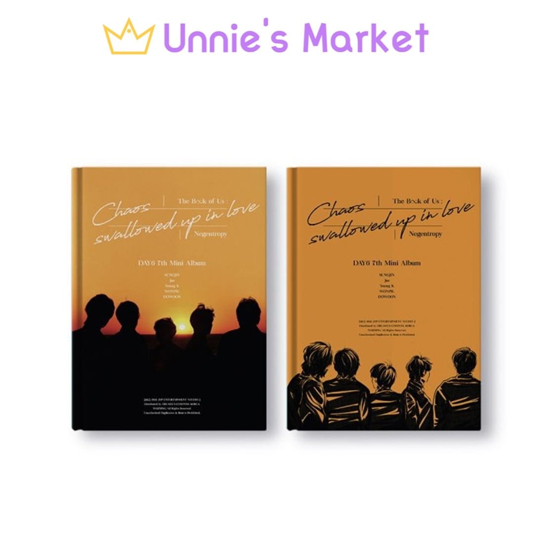 [SET] DAY6 [The Book of Us : Negentropy - Chaos swallowed up in love] + Free Photocard(fan-made 1ea)