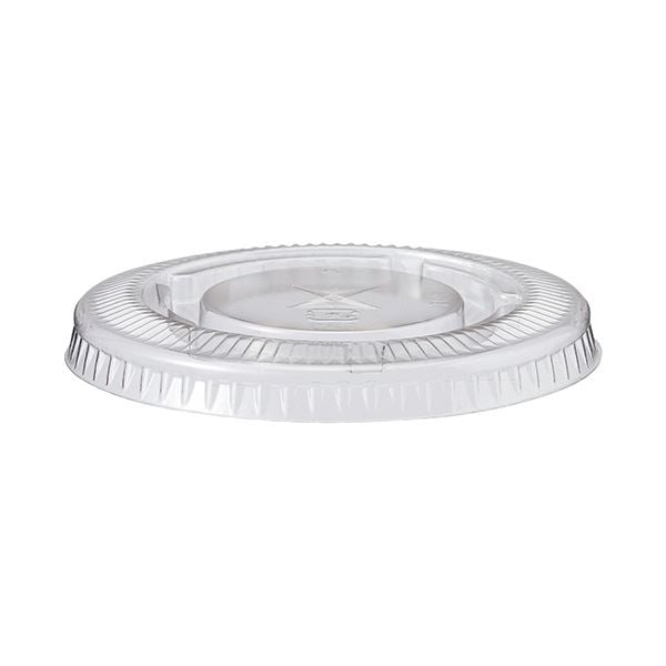 （まとめ）TANOSEE PETカップ フタ270ml用 1パック（100枚）[x10セット]