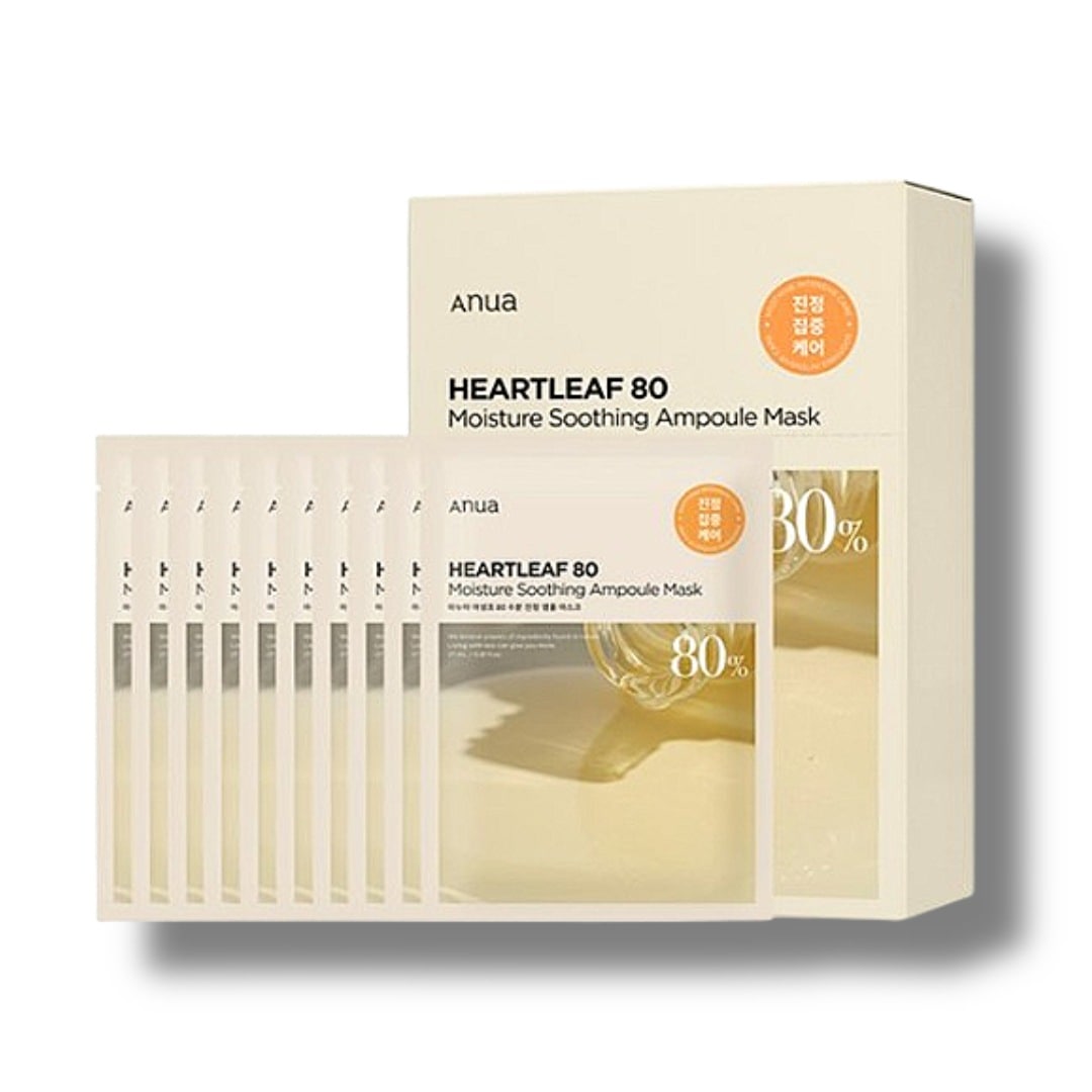 ドクダミ 80％ 水分鎮静 アンプル マスクパック 25mL 10枚