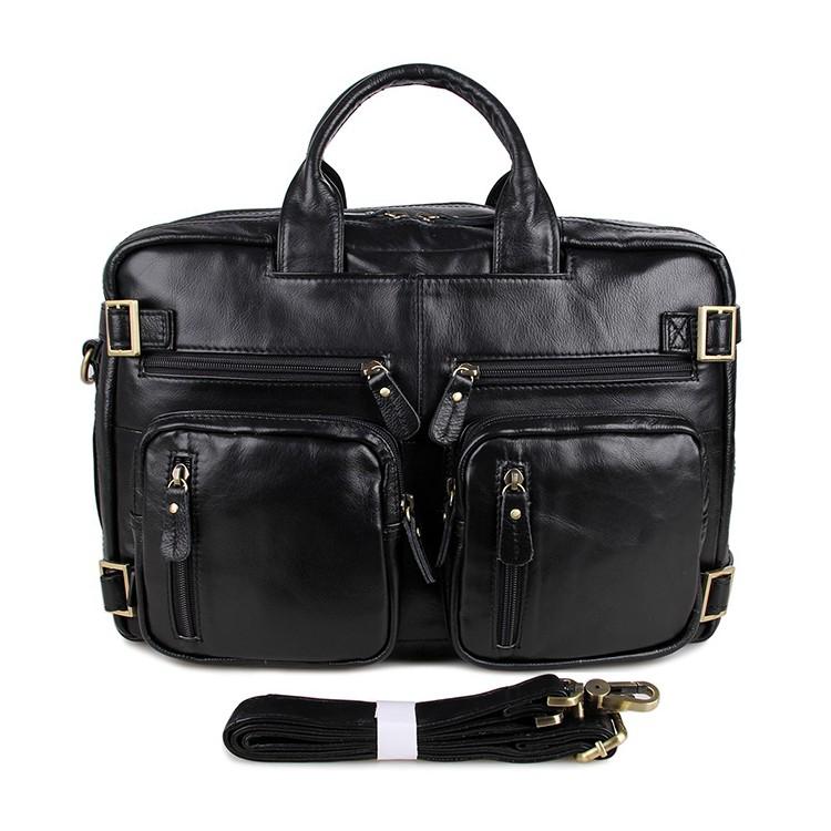 ビジネスバッグリュックブリーフケース本革3wayショルダーバッグl大容量シンプルブラック通勤出張鞄 12,234円