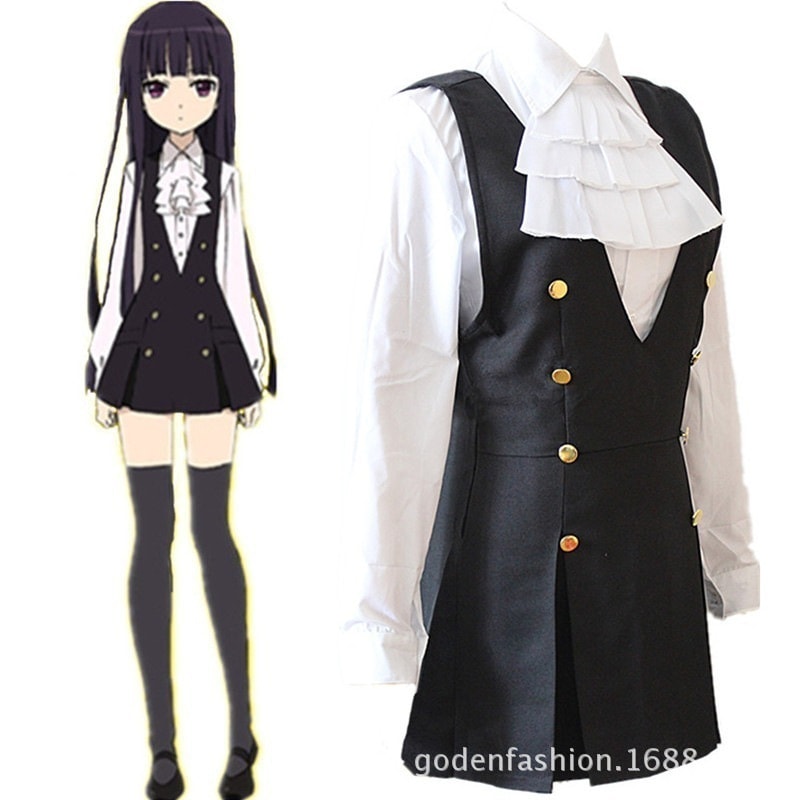 妖狐メイド游び白鬼院凛凛蝶コスプレアニメ女装日常服制服歌留多