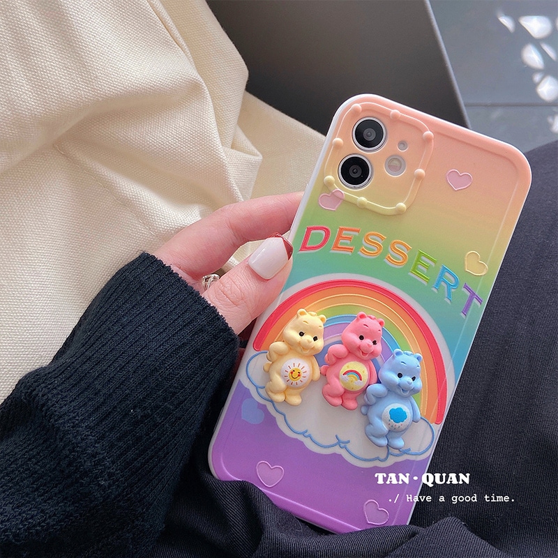 最新作 Wind RainbowBearはApple12携帯電話ケースに適していますiPhone11Prom iPhone 11
