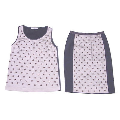 【美品】エルメス セリエボタン ノースリーブ ポロシャツ L 鹿の子 銀ボタン 美品】エルメス セリエボタン ノースリーブ ポロシャツ L 鹿の子 銀