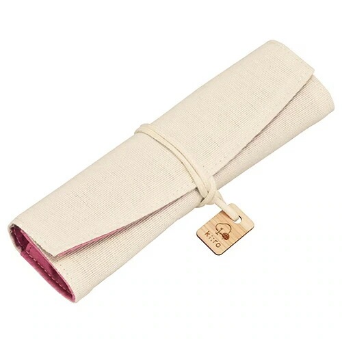 （まとめ買い）ソフトペンケース キーロ ロールタイプ 花便り色 ピンク PCK221-29-SP [x3]