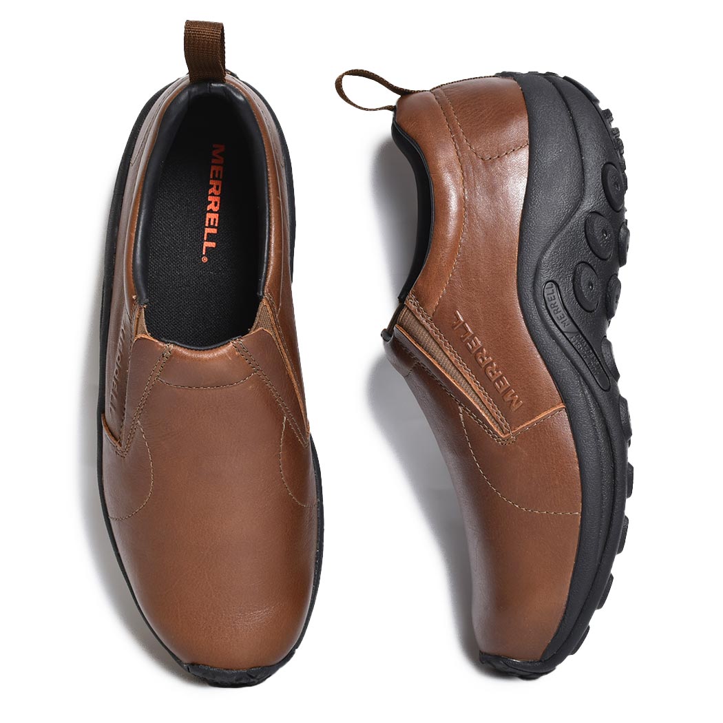 MERRELL JUNGLE MOC LTR 2 "EARTH" メレル ジャングルモック レザー シューズ スニーカー ( 茶色 ブラウン レザー スリッポン メンズ レディース ウィメンズ 国内正