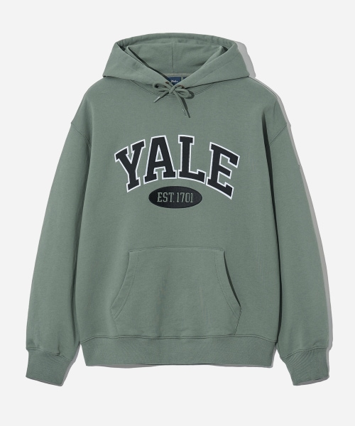 Qoo10 YALE 2 TONE ARCH HOOD ロゴ