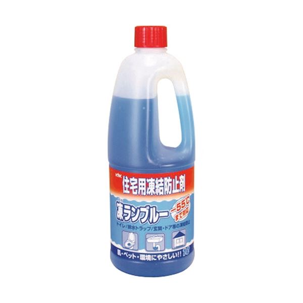 （まとめ）古河薬品工業 KYK住宅用凍結防止剤凍ラン ブルー 1L 41-002 1個[x5]