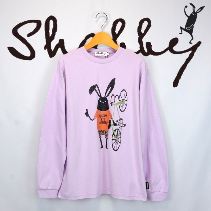 SHABBY シャビー ロードバイク ロンＴ 長袖Tシャツ トップス アメカジ アウトドア カッコいい ストリート カレッジ ワーク 鉄板 カジュアル SHA-231-01