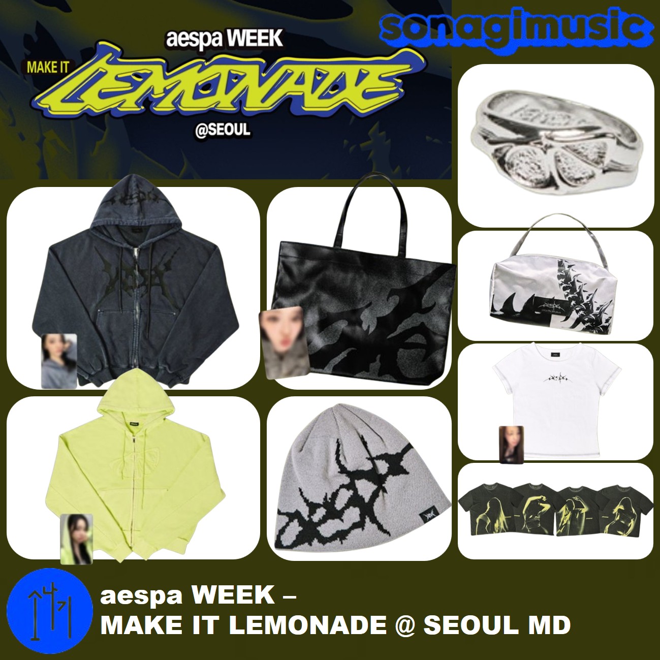 [公式] aespa WEEK - MAKE IT LEMONADE @ SEOUL MD 2 エスパ 公式グッズ ポップアップ aespa lemonade