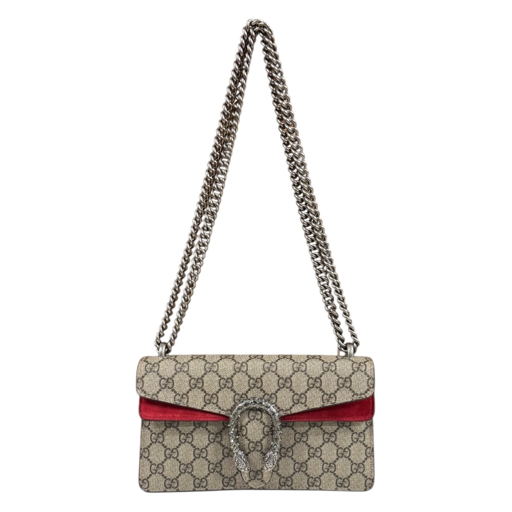 グッチ ミディアム ディオニュソス ショルダーバッグ GGスプリームキャンバス 499623 ベージュ GUCCI 中古