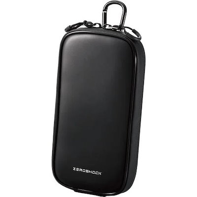 他サイト： エレコム P-05CZBK スマートフォン用キャリングポーチ ZEROSHOCK カラビナ付き ベルトループ 3WAY装着 シングルポケット Lサイズ ブラックの商品画像